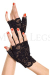 Lace fingerless gloves