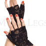 Lace fingerless gloves