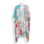 DIONA J FLORAL PRINT KIMONO ONE SIZE MULTICOLOR
