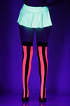 Striped opaque thigh hi