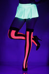 Striped opaque thigh hi