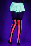 Striped opaque thigh hi