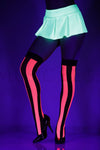 Striped opaque thigh hi