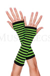 Opaque stripes arm warmer