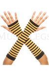 Opaque stripes arm warmer