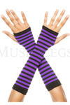 Opaque stripes arm warmer