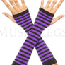 Opaque stripes arm warmer