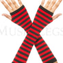 Opaque stripes arm warmer