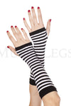 Opaque stripes arm warmer