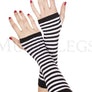 Opaque stripes arm warmer
