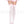 Satin bow sheer and opaque striped thigh hi