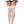 Lace top heart backseam sheer thigh hi
