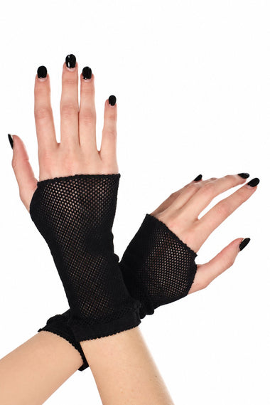 Fishnet gloves