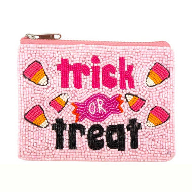 Trick or Treat Seed Bead Coin Bag