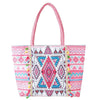 DIONA J BOHO PRINT FRINGE TOTE BAG ONE SIZE MULTICOLOR