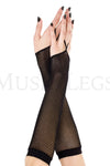 Finger loop fishnet arm warmer