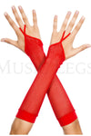 Finger loop fishnet arm warmer