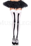Skeleton print stockings