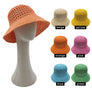 DIONA J SOLID STRAW BUCKET HAT ONE SIZE COLOR PINK