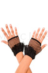 Fringed mini diamond net gloves