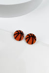 VARIETY OF SPORTS BALL EPOXY STUD EARRINGS