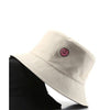 Reversible Smile Cotton Bucket Hat Ivory