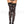 Cross skull print opaque thigh hi