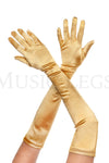 Extra long satin gloves