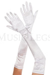 Extra long satin gloves