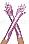 Extra long metallic gloves