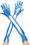 Extra long metallic gloves