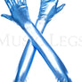 Extra long metallic gloves