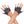 Short faux leather fingerless gloves