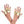 Short faux leather fingerless gloves