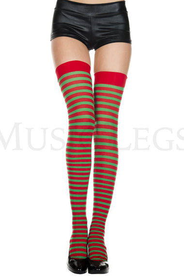 Striped thigh hi