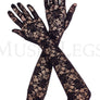 Extra long lace gloves
