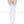 Star print with satin bow thigh hi