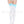 Star print with satin bow thigh hi