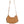 DIONA J WOMEN'S LEATHER STYLISH CHIC FRINGE CURVE CROSSBODY BAG COLOR TAUPE