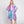 DIONA J HAND DRAWN TROPICAL LEAVES KIMONO ONE SIZE COLOR PURPLE