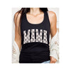 Diona J MAMA Checkered Mother Day Graphic Racerback Tank Top Color Black Size S