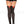 Contrast ribbon lacing opaque thigh hi