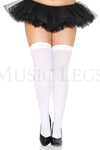 Plus size opaque thigh hi