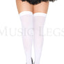 Plus size opaque thigh hi