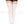 Plus Size Opaque Thigh Highs with Lace Top