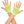 Thick diamond net gloves