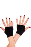 Simple plain fingerless gloves
