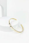 WAVE METAL CUFF BANGLE BRACELET