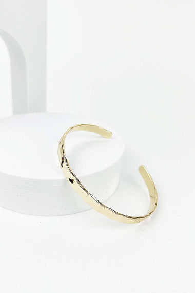 WAVE METAL CUFF BANGLE BRACELET