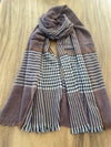 HOUNDSTOOTH PLAID SCARF